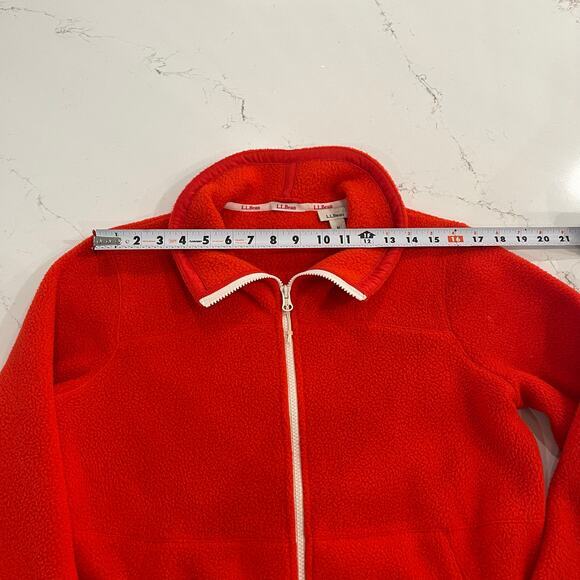 L.L. Bean Katahdin Fleece Full-Zip Jacket Red Size‎ Medium - Picture 9 of 9